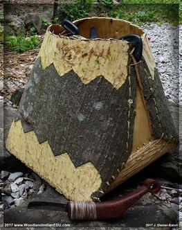 Bark Tree bark elm poplar hickory cedar birch bark canoe container basket Jessica Diemer-Eaton