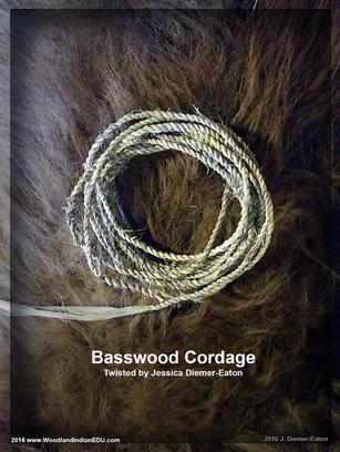 basswood bark fiber twining bags Native american ojibwe anishinaabe