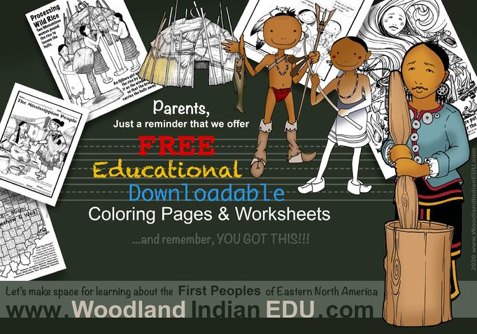free coloring pages woodland native american indian school lesson plans parents resources