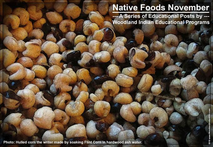 Native American hominy hulled Indian corn