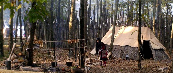 Woodland Indian Camp