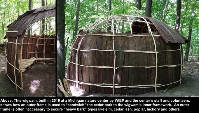 Native American Indian Woodland Bark Wigwam Wikiup Lodge How To