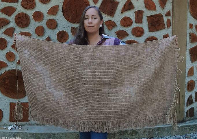 pre contact Tennessee cave twined textile skirt mantle